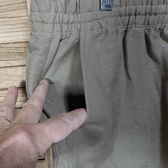 CJ Banks Stylish Tan Drawstring Trousers Size 1X - Picture 4 of 11